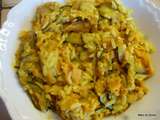 Riz au curry courgettes et patate douce