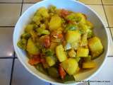 Tajine de pommes de terre aux légumes d'été