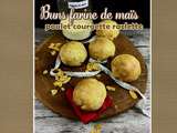 Buns farine de maïs, poulet, courgettes/poireaux & raclette