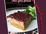Foie gras pressé pain d'épices sans oeuf & gelée de cranneberges