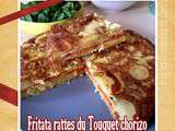 Fritata/Omelette rattes du Touquet & chorizo