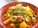 Tagine d'agneau et haricots plat et page facebook  confrerie du tagine du Maroc 