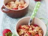 Crumble rhubarbe-fraise