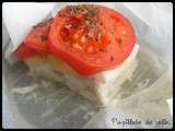 Papillote de colin, tomates et pommes de terre (cuisson au cuit-vapeur)