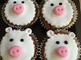 Cupcakes sur le thème des animaux de la ferme Tutoriel #3 le mouton