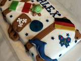 Gâteau d’anniversaire valise de voyages (tutoriel) #1