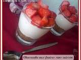 Cheesecake aux fraises sans cuisson en verrines