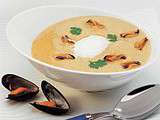 Soupe de moules de bouchot au curry