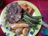 Gigot d'agneau rôtit au four