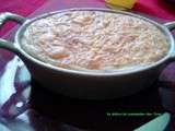 Gratin de riz au poulet et champignon