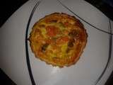 Tartelettes aux crevettes, curry et courgettes