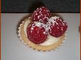 Tartelettes choco blanc/ framboises