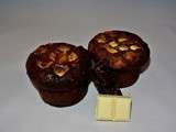Muffins aux 3 chocolats, coeur Nutella