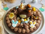 Gâteau nid de Pâques