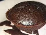 Muffin tout chocolat, sans beurre, sans sucre