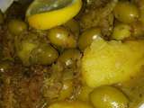 Tajine de boeuf, olives et pommes de terre