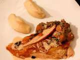 Poulet de Bresse farci en habit de truffes & purée de pommes de terre aux éclats de truffe noire