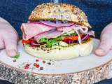 Sandwich aux légumes & jambon façon Hamburger