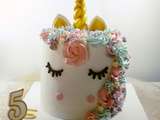Gâteau licorne de Marion (unicorn cake)