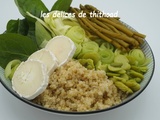 Green bowl au quinoa et fromage de chèvre (recette autour d’un ingrédient #73)