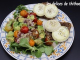 Salade de chèvre gratiné à l’avocat