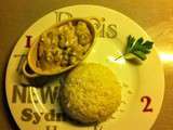 Emincer de poulet sauce champignons moutarde