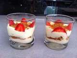 Verrines fraises speculoos