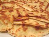 Pain indien Naan au fromage