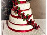Wedding Cake rouge et blanc