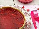 Tarte aux pralines roses