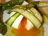 Variation autour de l’asperge et œuf mollet …l’école de cuisine Alain Ducasse
