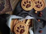Biscuits choco-noisettes  Pattes de chat 