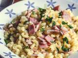 Fameuses coquillettes jambon-fromage