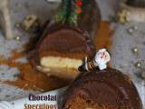 Petite Bûche glacée au Chocolat, Vanille & Speculoos