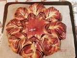 Brioche fleur à la pâte à tartiner