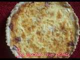 Quiche lorraine avec pâte faite maison à l'Origan