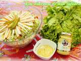 Salade de riz et sauce vinaigrette à la Moutarde Mirabelle de raifalsa - alelor