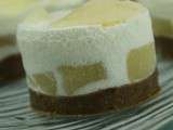 Cheese cake poires noix de coco sur son lit de granola {ronde interblog de printemps}