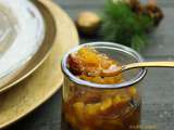 Mini tartelettes au boudin blanc et chutney de mangue