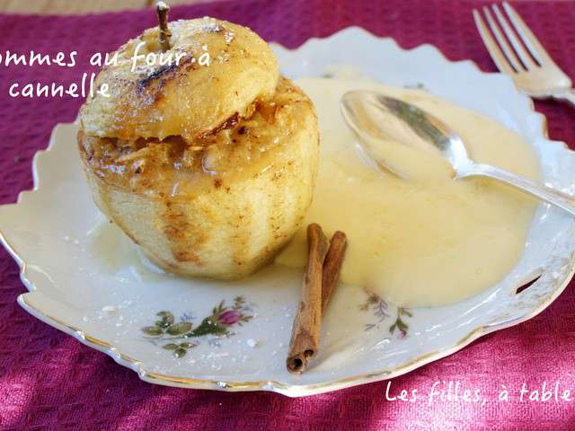 Recettes de Pommes au four et Crème anglaise