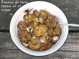 Pommes de terre tapées à l’ail et origan