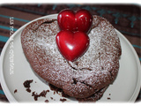Saint Valentin , dessert en coeur