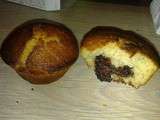 Muffins banane nutella