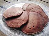 Petits pancakes tout chocolat (sans gluten, sans farine, sans laitages)