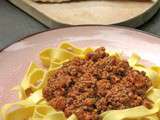 Pappardelles à la bolognaise