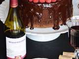 #woodbridgewines :gâteau au chocolat et au vin rouge