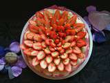 Dacquoise pistache et fraises pour la fête des mères