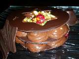 Jeudi des internautes : photo de Missr Missapole et son interprétation de mon dessert chocolat framboise