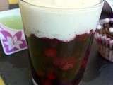 Verrine fruits rouges chantilly