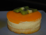 Bavarois aux fruits de la passion et gelée de mangue